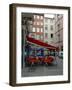 Cafe on Cobblestone Street, Rhone-Alps, Lyon, France-Lisa S^ Engelbrecht-Framed Photographic Print