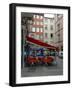 Cafe on Cobblestone Street, Rhone-Alps, Lyon, France-Lisa S^ Engelbrecht-Framed Photographic Print