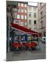 Cafe on Cobblestone Street, Rhone-Alps, Lyon, France-Lisa S. Engelbrecht-Mounted Photographic Print
