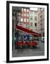 Cafe on Cobblestone Street, Rhone-Alps, Lyon, France-Lisa S. Engelbrecht-Framed Photographic Print