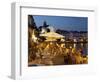 Cafe on Harbour, Cadaques, Costa Brava, Catalonia, Spain, Mediterranean, Europe-Stuart Black-Framed Photographic Print