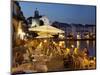 Cafe on Harbour, Cadaques, Costa Brava, Catalonia, Spain, Mediterranean, Europe-Stuart Black-Mounted Photographic Print