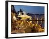 Cafe on Harbour, Cadaques, Costa Brava, Catalonia, Spain, Mediterranean, Europe-Stuart Black-Framed Photographic Print