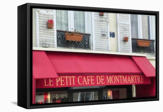 Cafe? on Montmartre FFA4270-Cora Niele-Framed Stretched Canvas