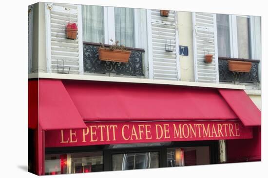 Cafe? on Montmartre FFA4270-Cora Niele-Stretched Canvas