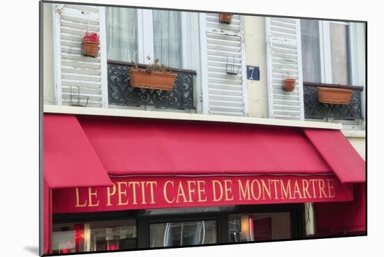 Cafe? on Montmartre FFA4270-Cora Niele-Mounted Giclee Print