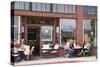 Cafe on Sausalito sidewalk, Marin County, California-Anna Miller-Stretched Canvas