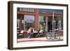 Cafe on Sausalito sidewalk, Marin County, California-Anna Miller-Framed Photographic Print