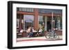 Cafe on Sausalito sidewalk, Marin County, California-Anna Miller-Framed Photographic Print