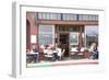 Cafe on Sausalito sidewalk, Marin County, California-Anna Miller-Framed Photographic Print