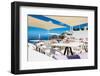 Cafe on the Terrace with A Beautiful Sea View-Olga Gavrilova-Framed Photographic Print