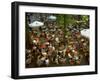 Cafe Overview, Leidseplein, Amsterdam, Holland-Walter Bibikow-Framed Photographic Print