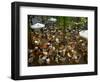 Cafe Overview, Leidseplein, Amsterdam, Holland-Walter Bibikow-Framed Photographic Print