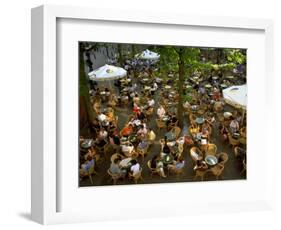 Cafe Overview, Leidseplein, Amsterdam, Holland-Walter Bibikow-Framed Photographic Print
