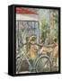Cafe Paris V-Adolf Llovera-Framed Stretched Canvas