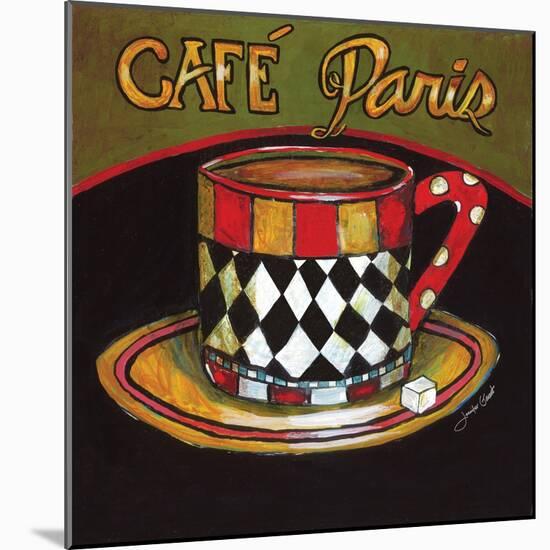 Cafe Paris-Jennifer Garant-Mounted Premium Giclee Print