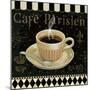 Cafe Parisien I-Daphne Brissonnet-Mounted Art Print