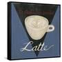 Café Parisienne Latte-Arnie Fisk-Framed Stretched Canvas