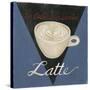 Café Parisienne Latte-Arnie Fisk-Stretched Canvas