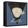 Café Parisienne Latte-Arnie Fisk-Framed Stretched Canvas