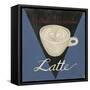 Café Parisienne Latte-Arnie Fisk-Framed Stretched Canvas