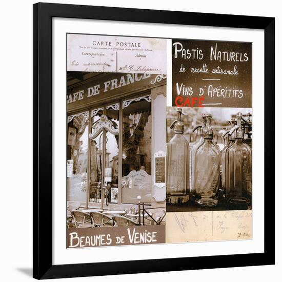 Cafe Pastis Naturel-Lizie-Framed Art Print