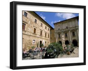 Cafe, Piazza Grande, Montepulciano, Tuscany, Italy-Jean Brooks-Framed Photographic Print