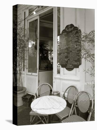 Cafe, Quai De L'Hotel De Ville, Marais District, Paris, France-Jon Arnold-Stretched Canvas