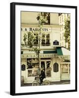 Cafe, Quai De L'Hotel De Ville, Marais District, Paris, France-Jon Arnold-Framed Photographic Print