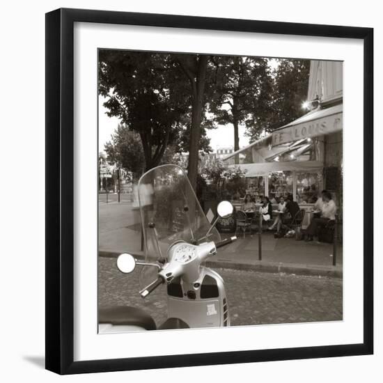 Cafe, Quai De L'Hotel De Ville, Marais District, Paris, France-Jon Arnold-Framed Photographic Print