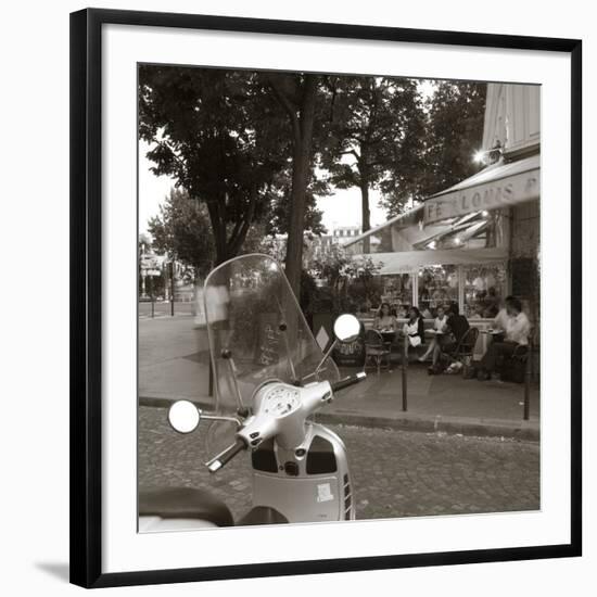 Cafe, Quai De L'Hotel De Ville, Marais District, Paris, France-Jon Arnold-Framed Photographic Print