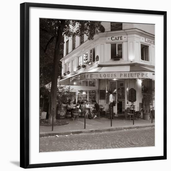 Cafe, Quai De L'Hotel De Ville, Marais District, Paris, France-Jon Arnold-Framed Photographic Print