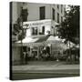Cafe, Quai De L'Hotel De Ville, Marais District, Paris, France-Jon Arnold-Stretched Canvas