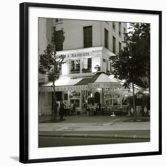 Cafe, Quai De L'Hotel De Ville, Marais District, Paris, France-Jon Arnold-Framed Photographic Print