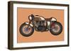 Cafe Race Motor Vector-wnprh collective-Framed Art Print