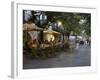 Cafe, Rambla Llibertat, Old Town, Girona, Catalonia, Spain-Martin Child-Framed Photographic Print