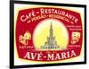 Cafe, Restaurant Ave Maria, Portugal-null-Framed Art Print