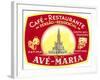 Cafe, Restaurant Ave Maria, Portugal-null-Framed Art Print