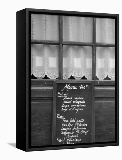 Cafe/Restaurant in the St. Germain Des Pres District, Rive Gauche, Paris, France-Jon Arnold-Framed Stretched Canvas