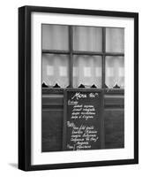 Cafe/Restaurant in the St. Germain Des Pres District, Rive Gauche, Paris, France-Jon Arnold-Framed Photographic Print