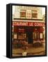 Cafe Restaurant, Montmartre, Paris, France, Europe-David Hughes-Framed Stretched Canvas