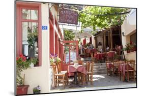 Cafe, Restaurant, Taverna, Plaka, Athens, Greece-Peter Adams-Mounted Photographic Print