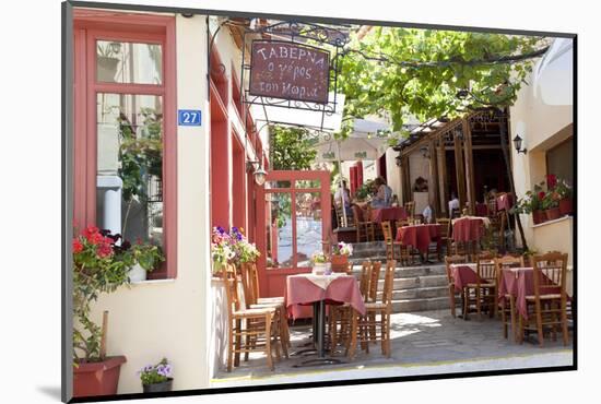 Cafe, Restaurant, Taverna, Plaka, Athens, Greece-Peter Adams-Mounted Photographic Print