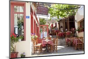 Cafe, Restaurant, Taverna, Plaka, Athens, Greece-Peter Adams-Mounted Photographic Print