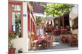 Cafe, Restaurant, Taverna, Plaka, Athens, Greece-Peter Adams-Mounted Photographic Print