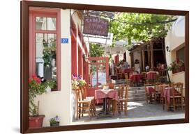 Cafe, Restaurant, Taverna, Plaka, Athens, Greece-Peter Adams-Framed Photographic Print