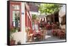 Cafe, Restaurant, Taverna, Plaka, Athens, Greece-Peter Adams-Framed Stretched Canvas