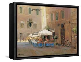Café Roma-Allayn Stevens-Framed Stretched Canvas