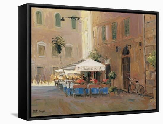 Café Roma-Allayn Stevens-Framed Stretched Canvas