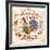 Cafe Rooster On White-Jean Plout-Framed Giclee Print